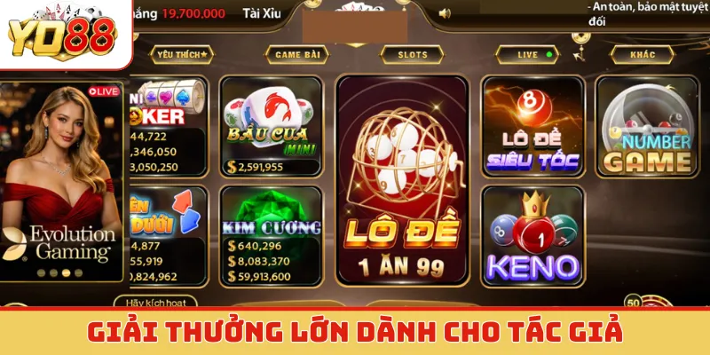 Giải thưởng lớn dành cho tác giả