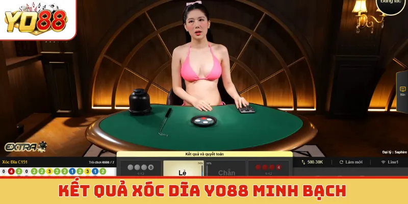 Kết quả xóc dĩa Yo88 minh bạch