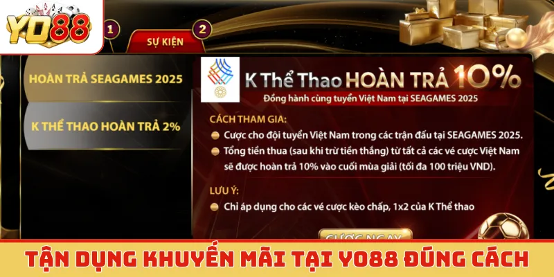 Tận dụng khuyến mãi tại Yo88 đúng cách