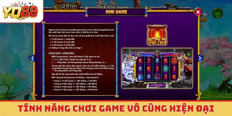 Tính năng chơi game vô cùng hiện đại